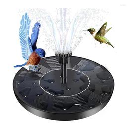 Garden Decorations Water Fountain Solar With 6 Nozzles And Fixer 6.3Inch Pump For Bird Bath