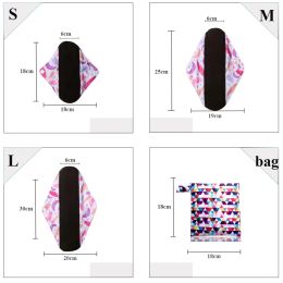 3 sizes Reusable menstrual pads for monthly sanitary pad towels Heavy absorbency women use in period Feminine Hygiene