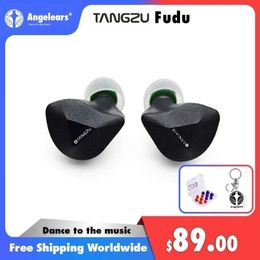 Headphones Earphones TangZu Fudu HIFI Audiophile Earphone 1DD+2BA Hybrid In Ear Monitors Music Sport Earbud 4.4mm Plug Detachable 0.78 2Pin Cable IEM S24514