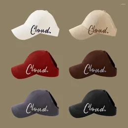 Ball Caps Cotton Baseball Hat Casual Adjustable Letter Embroidered Sunshade Sun Protection Empty Top Hats
