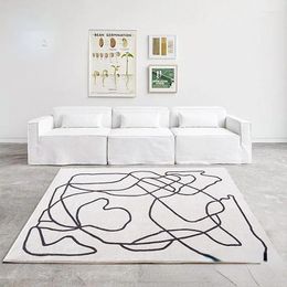 Carpets Bedroom Carpet House Decoration Abstract Plush Bedside Living Room Small Floor Mat For Rooms