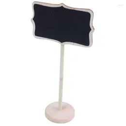 Party Decoration MINI Small Blackboard Chalkboard Wooden Message Board Holder With Stand For Wedding Table Number/place Card Setting Decora
