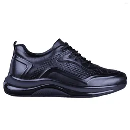 Casual Shoes Genuine Leather Men Trekking Sports Luxury Cowhide Sneakers Hole Hollow Out Breathable Tennis Summer Size 37