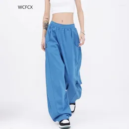 Women's Pants WCFCX STUDIO Sweatpants For Women Baggy Fashion Oversize Sports Casual Trousers Female Joggers Streetwear