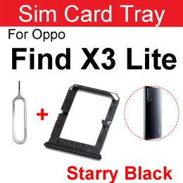 SIM Card Tray For OPPO Find X3 Pro X3 Lite X3 Neo Sim Card Holder Slot Card Reader Adapter Replacement Parts