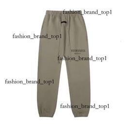 Men Fleece Essentialspants Sweatpants Man Double Line Drawstring Essentialspants Couple Hop Trousers Side Seam Pockets Light Loose High Street Pant 4fb7
