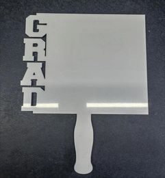 Sublimation MDF Fan Graduation Party Plates Blank Heat Transfer Memorial Souvenir GRAD Fan8969145