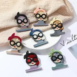 Brooches Design Unique Lady Figure Acrylic Brooch Pins For Women Girls Lapel Badges Bag Decorations Party Dress Jewellery