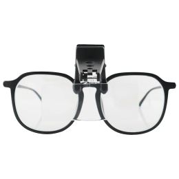 Glasses Style Magnifying Glass With Clip For Reading ,Wooden Horse-Type Surgical Magnifying Glass, Three Sets Of Lenses