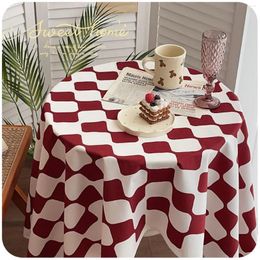 Table Cloth Tea Tablecloth French Style Dormitory Girls' Desk Mat Bedside Cover