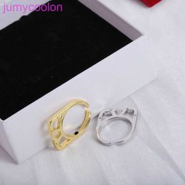 AA Vallenot Top Edition Designer Delicate Rings 2024 New V-letter Adjustable Open Ring Made Material with Original Box