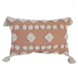 Carpets Nordic Style Tufted Fringe Throw Pillow Case Boho Tassel Diamond Heart Pompom Geometric Pattern Decorative Cushion Cover