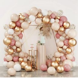 Party Decoration Rose Gold Balloon Garland Arch Kit Happy Birthday Kids Baby Shower Globos Wedding Latex Ballons