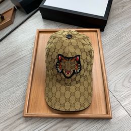 Tiger animal Ball caps Designer Cap Yoga Baseball Hat Fashion Summer Women Versatile Big Head Surround Show Face Small Sunvisor hats Men ventilate Duck Tongue hat