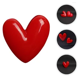 Brooches Red Heart Brooch Party Prop Clothing Lapel Pin Scarf For Women Backpacks Aesthetic Pointed Bottom