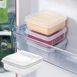 Storage Bottles Durable Food Box Airtight Refrigerator Cheese 90-degree Opening Kitchen Supplies For Butter Cube Scallion