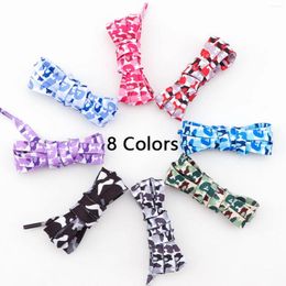 Shoe Parts 1 Pair Fashion Camouflage Print Polyester Shoelaces Flat Casual Laces For Sneakers Unisex 140cm Accessories