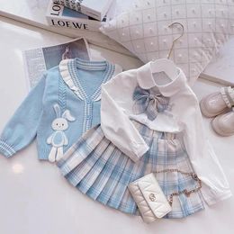 Clothing Sets Josaywin Kids Clothes Girls Children Suit 3 Pieces Shirt Sweater Skirt JK Uniform Young Baby Autumn