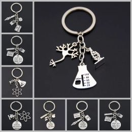 Chemical Microscope, Biological Unique Keychain, Small Gift For Teachers On Thanksgiving Day