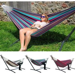 200 * 150cm Hammock double hammock camping thick swing chair outdoor hammock canvas rocking chair without hammock 240429