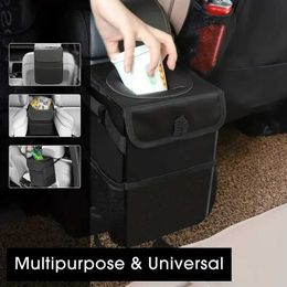 Car Organiser Car trash cans /internal mini essential car accessories leak proof car trash cans multifunctional car storageCar supplies. T240521