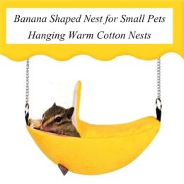 Animals Design Pet Banana Hamster Rat Hammock Cage House Nest Hamster Warm House Small Animal Hammock