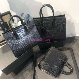 Designer nano sacra de jour sacs crocodilo saco de moda de moda feminina luxo bolsa de ombro de couro fosco genuíno bolsas de ombro