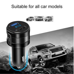 Car Charger FM Transmitter Bluetooth 4.2 Car MP3 Player 3.1A Dual USB Ports Modulator Handsfree Kit Cigarette Lighter Adapter