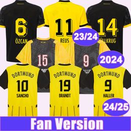 24 25 ADEYEMI MALEN Mens Soccer Jerseys BRANDT HUMMELS REUS SANCHO HALLER 2024 23 24 Home Away CUP JERSEY Special Edition Football Shirt