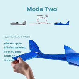 Aircraft Modle 48cm large hand launch throwing foam gourd EPP aircraft model glider aircraft model outdoor DIY childrens educational toys s24520891