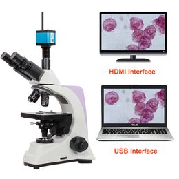 16MP 6K HD digital Camera Remote control USB HDMI interface+1/2or1/3 adapter Suitable for stereo biological microscope