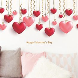 Wall Stickers Romantic Valentine's Day Creative Window Glass Love Decal Home Decor Bedroom Living Room Decortion