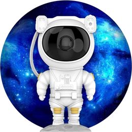 Star Projector Galaxy Night Light Astronaut Space Projector Nebula Ceiling LED Light with Timer and Remote Control Children's Room Decoration