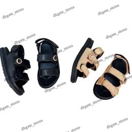 Luxo Sandals Double Strap Dad Sandal Kids Slingback Plataforma Summer praia Flip Flop Boy
