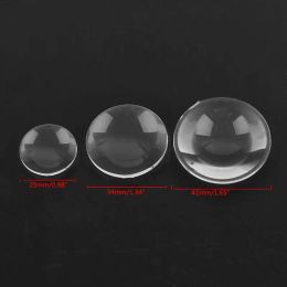 10 Pieces Transparent Lenticular Biconvex Lens 3D Virtual VR Glasses Lens Magnifier Convex Lens High Light Transmission