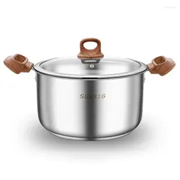 Cookware Sets Congee Cooking Steaming Pot Thickened Food Grade 316 Stainless Steel Pots Household Gas Induction Cooker Special Soup