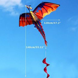 Kite Accessories New 3D dragon kites adult kites with tails wholesale and direct shipment of outdoor 100 meter kite strings WX5.21