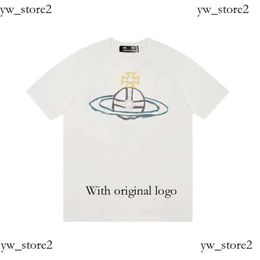 Duyou Mens Spray Orb T-Shirt West Wood Brand Clothing Men Women Summer T Shirt With Letters Cotton Jersey High Quality Tops a9e8