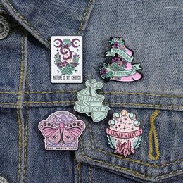 Brooches Broche Lapel Pin Cartoon Girl Magic Fun Women's Brooch Personality Cute Butterfly Skeleton Metal Badge On Clothes Pins