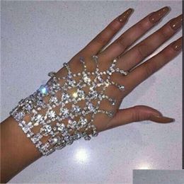 Beaded Personalised Tassel Water Diamond Creative Versatile Sparkling Finger Bracelet Drop Delivery Jewellery Bracelets Dhl9Z