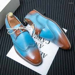 Casual Shoes 2024 Leather Classic Men Oxfords Fashion Luxury Men's Elegantes Social Dress Shoe Non-Slip Prom Evening Long Dresses