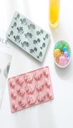 silicon chocolate mould baking tool 3d resin Moulds DIY soap sweet candy food little animal bakery pastry baking moldes9405071
