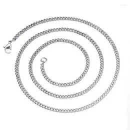Chains Stainless Steel Link Chain Necklace For Men And Women Silver Gold Colour Neck Jewellery 57cm Length