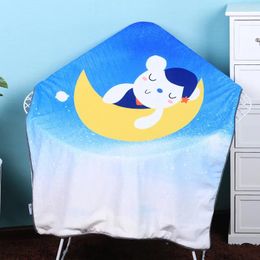 Blankets 110 75cm Baby Blanket HD Digital Print Children Quilt Stroller Sleep Cover Born Swaddle Air Conditioning