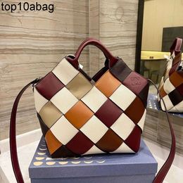 loewebags Designer Woven Bags Brand Crossbody Handbag Women's Leather Handheld Tote Bag Fashion Multi-purpose bag
