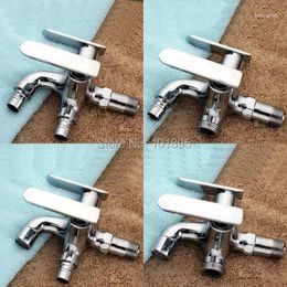 Bathroom Sink Faucets Wall Mounted Half Inch Thread Chrome 8 Models Dual Handle Water Tap L17090