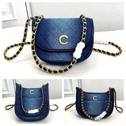 designer Channelbags 10A Jean purses bag mini Shoulder bag crossbody High Quality Denim Pouch Women Jean Luxury handbag Saddles bag Women Summer Fashion Chenel 709