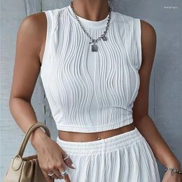 Women's Tanks Sleeveless Rib Knit Tank Top Summer Casual Crop Streetwear Slim Fit High Street Style Koreanfashion For Women