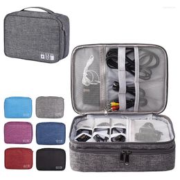 Storage Bags Travel Digital Bag Portable Electronic Accessories Cable Organizer Power Charger Pouch Zipper Box Case USB