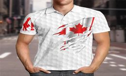 Men039s TShirts Hawaii Shirt Canada Flag 3D All Over Print Men For Women Short Sleeve Summer Tshirt3736051